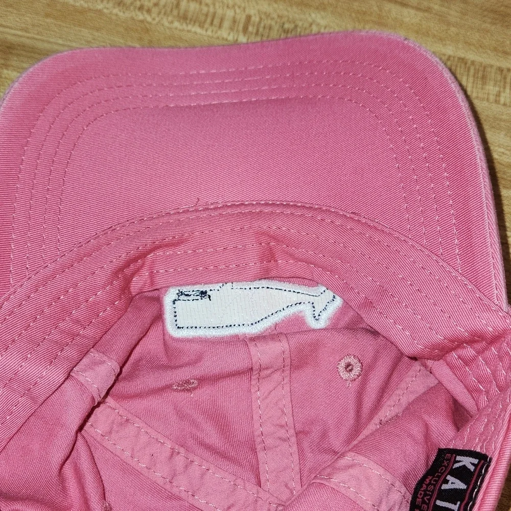 Nantucket Pink Women’s Cap with a Whale design